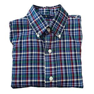 Ralph Lauren Blue Label Multicolor‎ Tartan Plaid Button Down Shirt